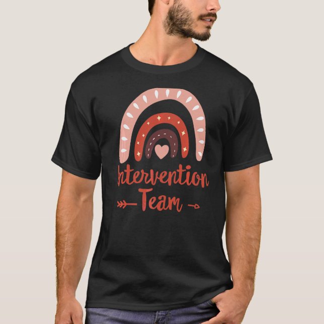 Intervention Squad Tribe Rti Team Response Teacher T Shirt (Framsida)