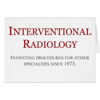 Interventional radiologi hälsningskort