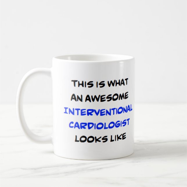 Interventionell kardiolog, fantastisk kaffemugg (Vänster)