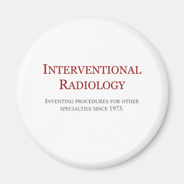 Interventionell radiologi magnet (Framsidan)