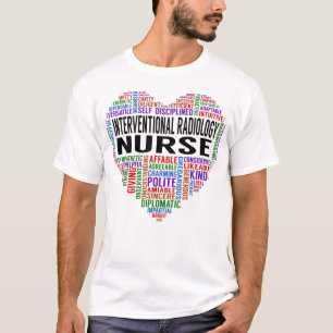 Interventionell radiologi Nurse Heart T Shirt