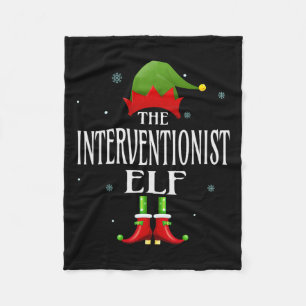 Interventionist Elf Julafton Matching Family Group Fleecefilt
