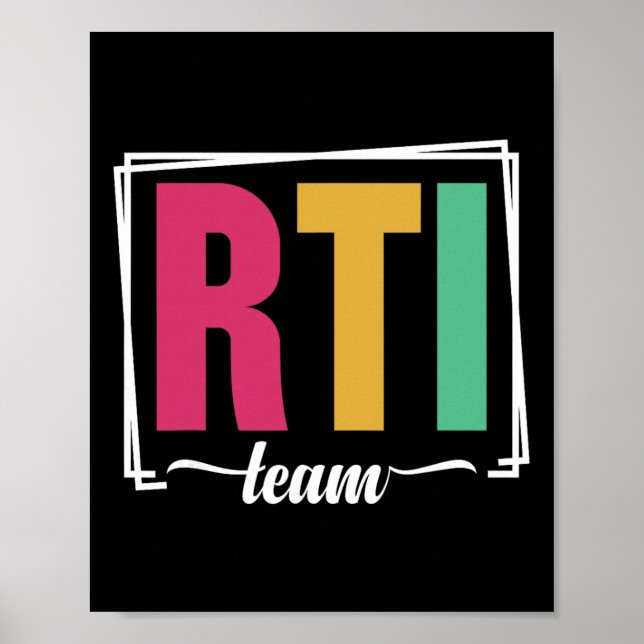 Interventionsteam Rti Response Intervention Lärar Poster (Framsidan)