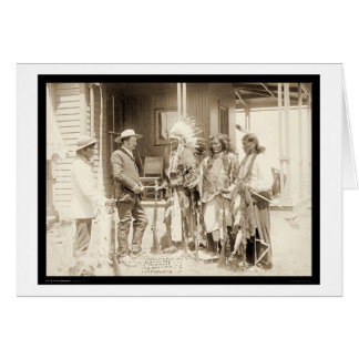 Interview Three Cheyenne Indians SD 1887 Hälsningskort