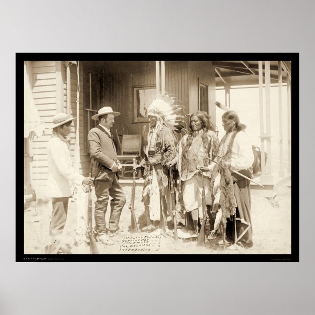 Interview Three Cheyenne Indians SD 1887 Poster (Framsidan)