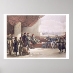Intervju med viceroyen av egyptenen på hans slott poster