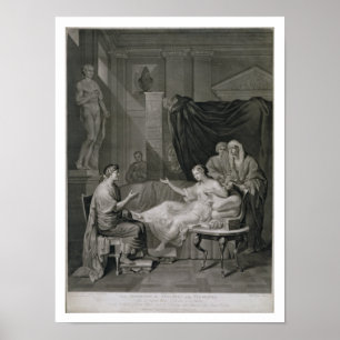Intervjun av Augustus och Cleopatra som inristas Poster