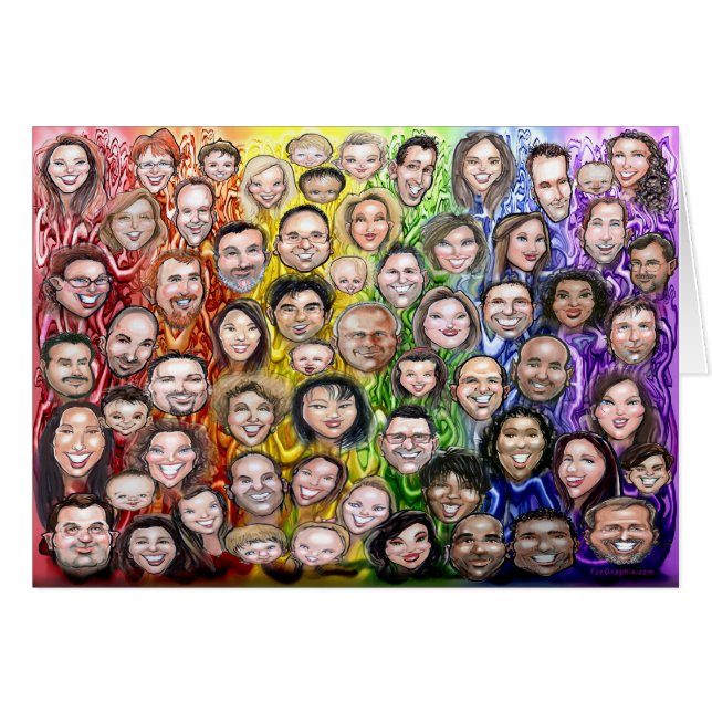 Interwoven Humanity Hälsningskort (Framsidan Horizontal)