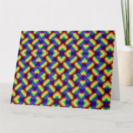 Interwoven LGBT Gay pride Rainbow Ribbon! Stor. Kort