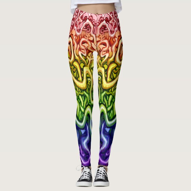 Interwoven Twisted Vines of Life Leggings (Framsida)
