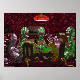 Intestinal Parasites Spela upp Poker Poster