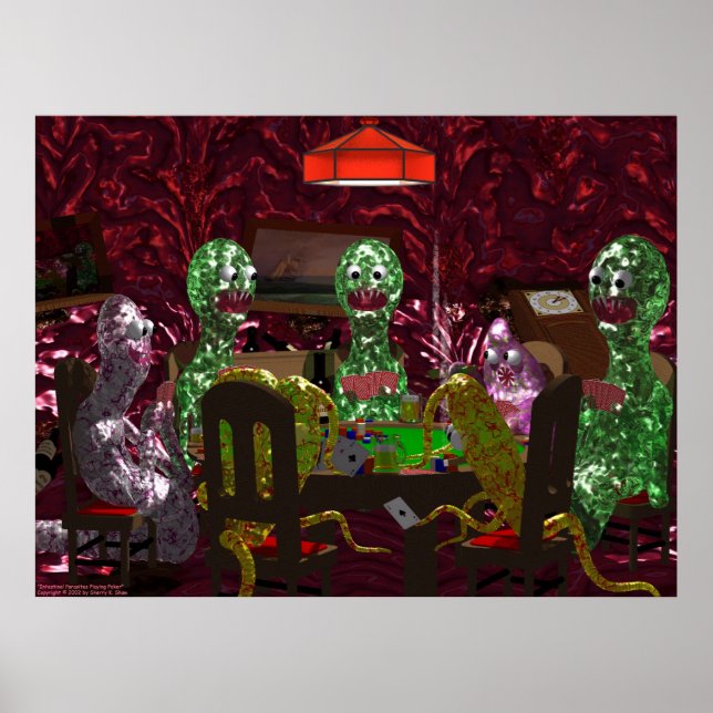 Intestinal Parasites Spela upp Poker Poster (Framsidan)