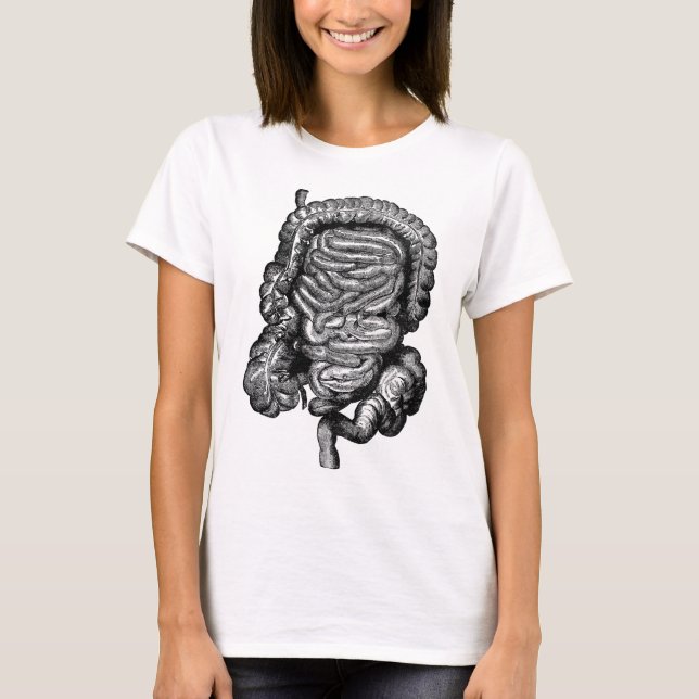 INTESTINES DIAGRAM-VINTAGE TEE (Framsida)