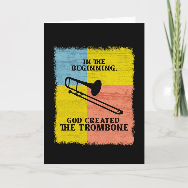 InThe Beginning God Created The Trombone Kort (Framsida)