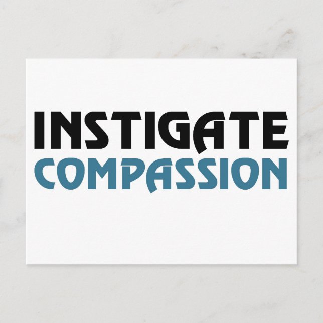 Intigate Compassion (Underbara Karma Edition) Vykort (Framsida)