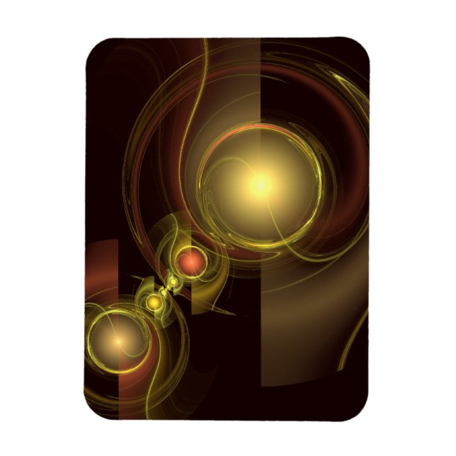 Intim Abstrakt för anslutning Art Premium Magnet (Vertikal)