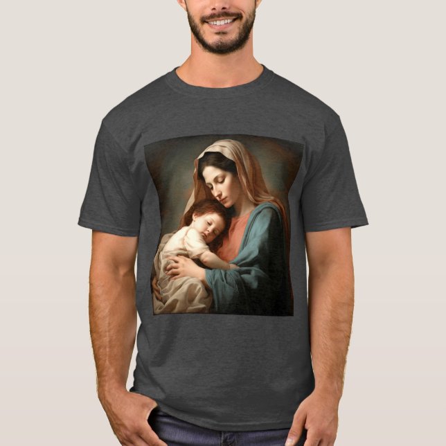 Intimate Painting of Motherhood with Gentle Warm G T Shirt (Framsida)