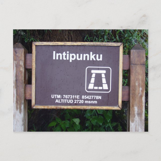 intipunku vykort (Framsida)