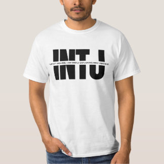 INTJ-hjärt MBTI humor Funny INTJ-citat T Shirt