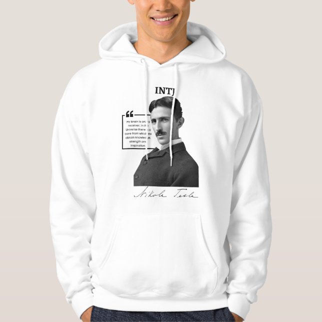INTJ Hoodie Nikola Tesla (Framsida)