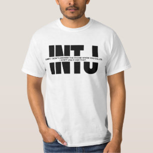 INTJ humor Funny som säger minimal INTJ-citat T Shirt