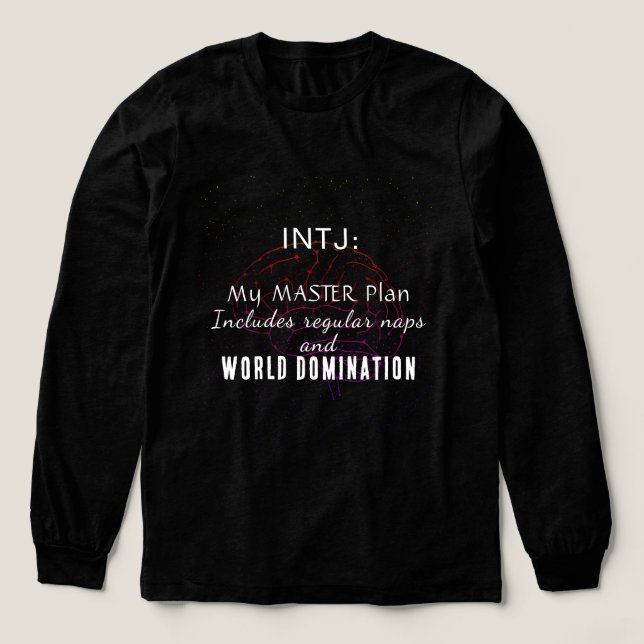 INTJ-huvudplan T Shirt (Design framsida)