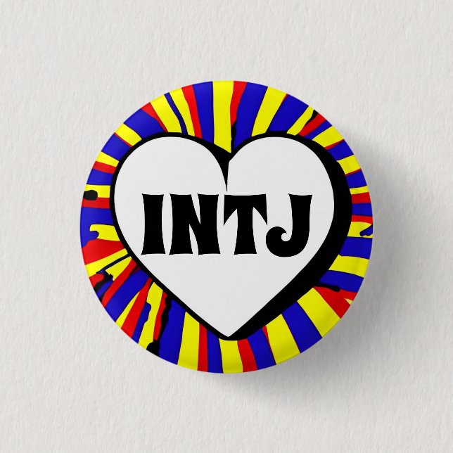 INTJ MBTI 3 Cm Round Badge Knapp (Framsida)