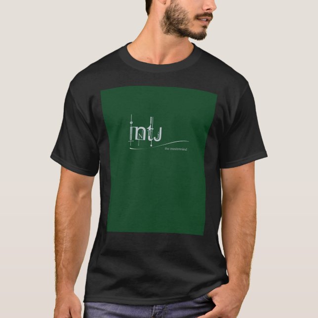 INTJ - MBTI Logotyp Graphic T-Shirt (Framsida)