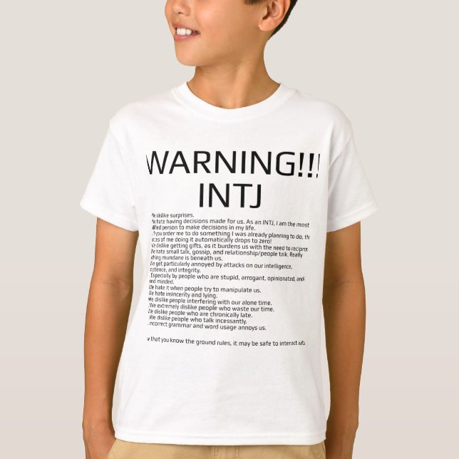 INTJ-regler Tee (Framsida)
