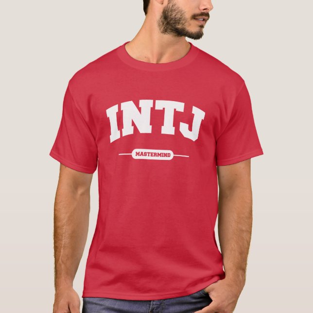 INTJ - Universiteten Stil T Shirt (Framsida)