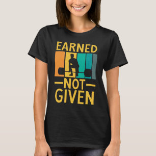 Intjänad ej tilldelad viktning för träningslemöjli t shirt