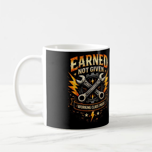 Intjänad Inte Given Kaffemugg (Vänster)