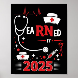 Intjänade 2025 Nurse Studenten Rn Lpn Cl av Poster