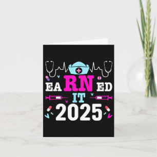 Intjänade 2025 Nurse Studenten sjuksköterskeskola Kort
