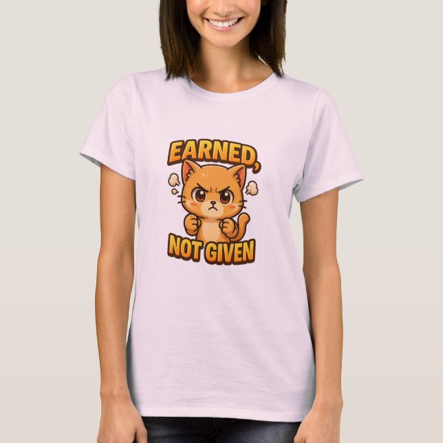 Intjänat ej givet Chibi- djur tä T Shirt (Framsida)