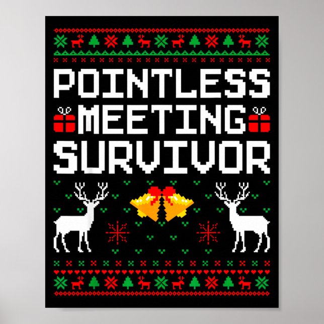 Intless Meeting Survivor Ugly Christmas Sweater Of Poster (Framsidan)