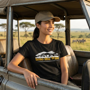 Into the Wild Adventure Safari Resa T-shirt