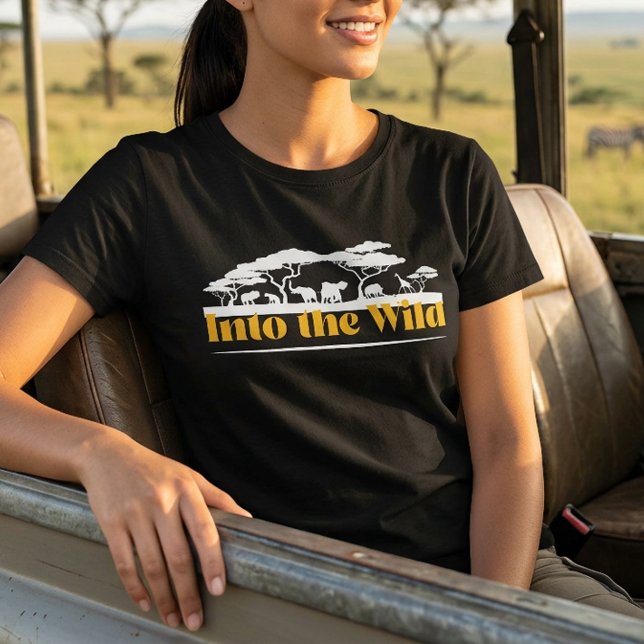 Into the Wild Adventure Safari Resa T-shirt (Into the Wild Adventure Safari Travel Tee)