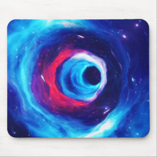 "Into the Wormhole" Space Art Mousepad Musmatta