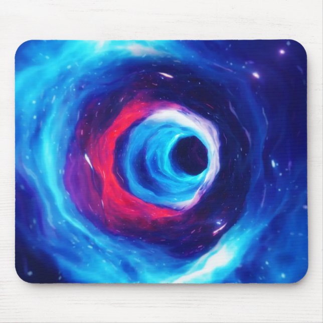 "Into the Wormhole" Space Art Mousepad Musmatta (Framsidan)