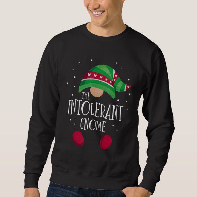 Intolerant Gnom Familj Matchande Jul Pyjamas Lång Ärmad Tröja (Framsida)