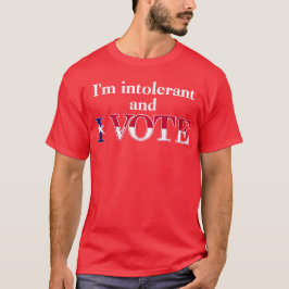 Intolerantt rösta - mörk tröja
