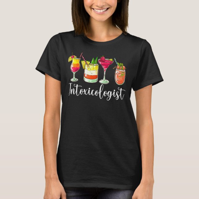 Intoxikolog Bartender Mixolog Bartending Dri T Shirt (Framsida)