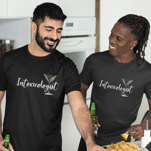 Intoxikolog Martini Glass Cocktail T Shirt