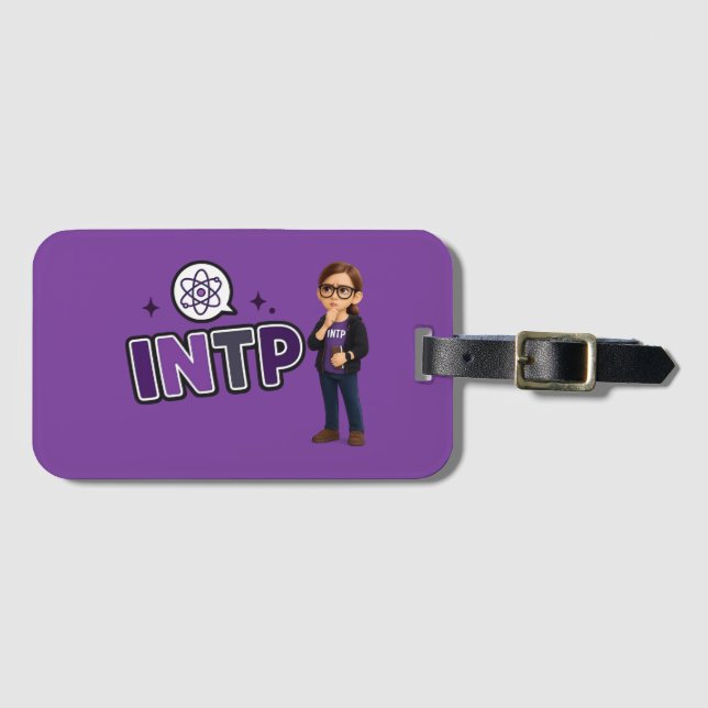 INTP — A Mente Investigadora Bagagebricka (Framsida horisontal)