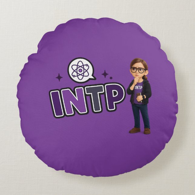 INTP — A Mente Investigadora Rund Kudde (Framsidan)