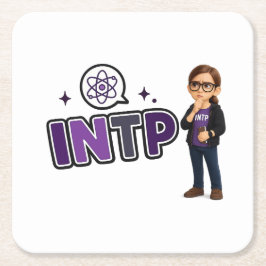 INTP — A Mente Investigadora Underlägg Papper Kvadrat