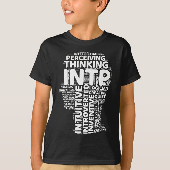 INTP Logician Funny Introvert Personality Relation T Shirt (Framsida)