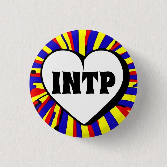 INTP MBTI 3 Cm Round Badge Knapp (Framsida)