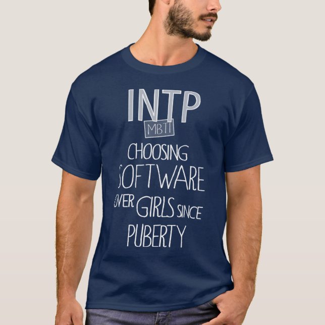 INTPs och datorer Tee Shirt (Framsida)